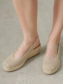 Styleloop Women's Wedge & Platform Shoes, Bohemian, Beach Vacation, Western Wind, Summer Wear, Travel Essentials Fall Shoes - Naked beige - View 8