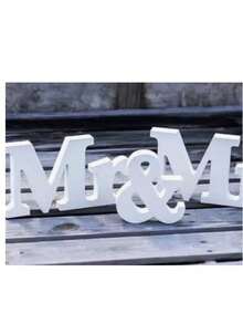 1件裝木製 Mr and Mrs 裝飾牌 桌上擺飾 拍照道具 適用婚禮、新娘婚前派對、情人節、週年紀念、海灘婚禮、婚禮接待、居家節慶派對禮物裝飾用品 - A - 查看 11