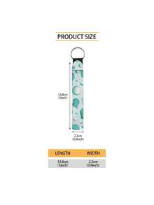 1PC Polyester Lightweight Durable Anti Slip Portable Sky Blue Golf Print Keychain Short Hand Held Key Cord Car Key Backpack Pendant Accessory For Sports Outdoor Travel Daily Gift For Driver Golfer - Multicolor - View 6