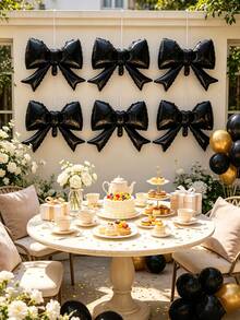 The Bow-Tie Aluminum-Foil Balloon Set Is Suitable For Birthday Parties, Engagement Ceremonies, Girl-Themed Banquets, And Interior Decoration Of Shops. - 6 22-inch bows. - View 12