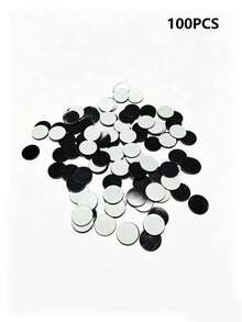 Magnetic Circular Sticker Set 100 Pieces For Refrigerator Diy, Adhesive Rubber Magnetic Points, With Strong Adhesive Discs - Round - View 12
