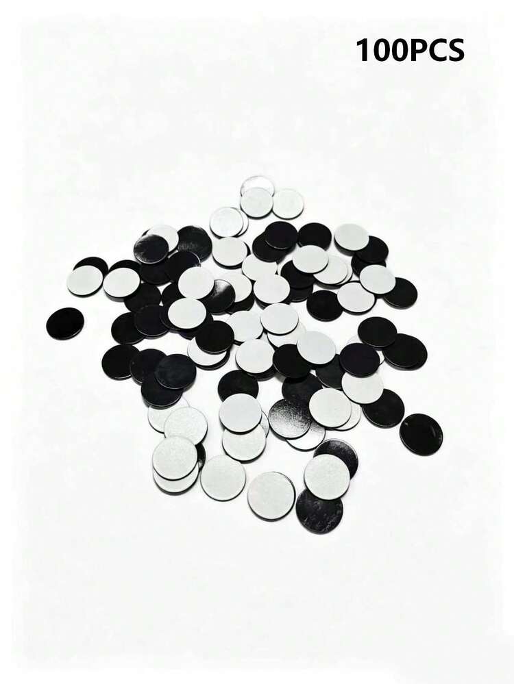 Magnetic Circular Sticker Set 100 Pieces For Refrigerator Diy, Adhesive Rubber Magnetic Points, With Strong Adhesive Discs - Round - View 12