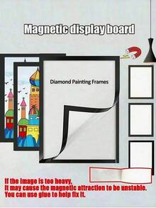 A3 Magnetic Photo Frames, Poster Cover Frames, Self-Adhesive Magnetic Frames, Magnetic Wall Art Frames, Interchangeable Wall Art Frames, Magnetic Poster Racks, Art Display Racks, Suitable For Refrigerators, Perfect For Displaying Photos - 5Pcs - View 9