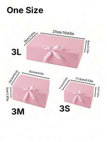 10pcs/5pcs/2pcs - Pink Gift Box With Lid, Gift Box With Ribbon For Bridesmaid Proposal Box, Gift Box For Wedding, Birthday Gift, Shower Party And Other Parties, Valentine's Day Gifts, Valentine Day, Packaging, Birthday, DIY Making, Beauty Storage BOX - Pink - View 15