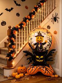 Halloween Skeleton Witch Balloon, Suitable For Use In Creating Halloween-Themed Party Scenes For Courtyards, Gardens, And Outdoor Lawns. - Halloween dead branches - View 3