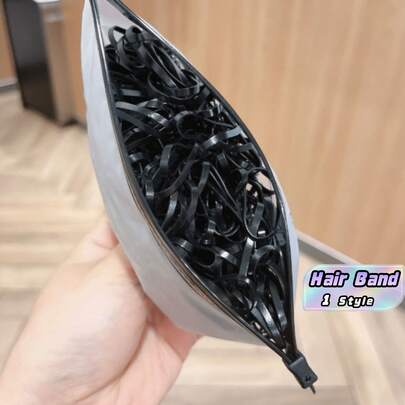 500 Pcs/Pack Disposable Elastic Hair Ties, Suitable ForHairstyling, Daily Decoration, All Seasons And Gym Use