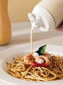 Plastic Pressurized Spice Bottle, 500ml Capacity, Reusable Sauce Dispenser, Leakproof, Suitable For Ketchup, Sesame Sauce, Salad Dressing, And Kitchen Use - Multicolor - View 3