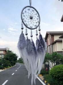 Large Dream Catchers With Natural Feathered Hanging Ornament For Living Room Home Decors And Giving (No Power) - multicolor - View 11