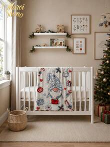Muroi Mono 1pc Christmas Pattern Blanket, Made Of Flannel Material, Is Soft And Comfortable. It Is Suitable For Beds, Living Rooms And Sofas. It Is Suitable For All Seasons And Is An Excellent Choice For Daily Decorations, Home Decorations And Christmas Gifts. - Christmas - View 9