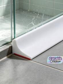 1pc Thick Silicone Waterproof Bathroom Sealing Strip, Shower Water Barrier, Toilet Sealing Strip, Countertop Sink Guard, Floor Water Retention System, Easy To Install Wet And Dry Separation Barrier - multicolor - View 1