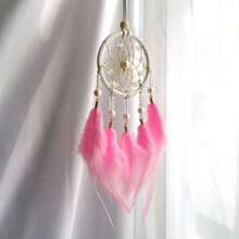 Large Dream Catchers With Natural Feathered Hanging Ornament For Living Room Home Decors And Giving (No Power) - multicolor - View 9