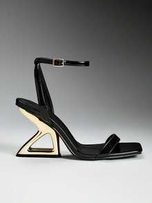 SHUZIA Women's Thick Sole Wedge Sandals, Perfect Gift For Girlfriend - Black - View 3