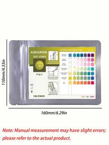 50/100 Pcs Aquarium Water Test Strips, Test PH, Alkalinity, Nitrite, Nitrate, Chlorine, Carbonate & Hardness, Suitable For Aquariums, Swimming Pools And Hot Springs - Water Test Strips - View 3