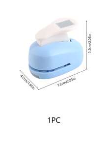 1-Piece Stamp Embosser, Stamp Bullet Journal Hole Punch, Creative DIY Embossing Tool, And A Supplies‑Collecting Tool For Your Planner. - blue - View 11