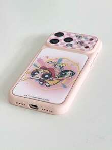 THE POWERPUFF GIRLS X SHEIN A Stylish, High-End Printed Pattern Protective Phone Case Design, Perfect For IPhone – A Cute, Fashionable, And Sophisticated Phone Case. - Multicolor - View 7