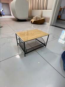 Organizer Meja Dapur dengan Laci Logam, Rak Penyimpanan Tarik Keluar dari Kayu Solid untuk Mesin Kopi, Peralatan Dapur, dan Microwave - MultiWarna - View 11
