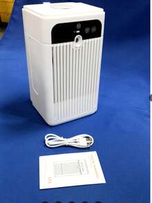 Mini Evaporative Cooler: Your Summer Cooling Pal. Large Tank Delivers 10-Hour Mist Cooling. 360° Cooling, Quiet Work With Smart Display. Type-C & Plug-In Powered, Portable & Compact For Indoor & Outdoor Use, Instant Cool Anytime. - L11 Evaporative Air Cooler - View 4