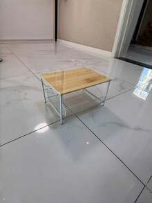 Organizer Meja Dapur dengan Laci Logam, Rak Penyimpanan Tarik Keluar dari Kayu Solid untuk Mesin Kopi, Peralatan Dapur, dan Microwave - MultiWarna - View 10