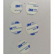 Car Mount Magnetic Attraction Magnetic Sheet Circular Patch 5-Piece Set - Silver - View 7