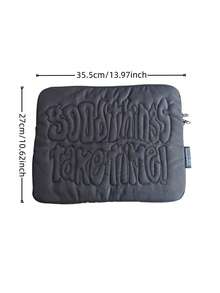 1 pieza Bolsa de almacenamiento de portátil simple de 11 pulgadas/13 pulgadas/15 pulgadas de color negro y azul, bolsa de forro para iPad y tableta anti-caídas y resistente a golpes, regalo de cumpleaños, adecuado para la escuela, la oficina y el viaje de regreso a clases - Multicolor - Ver 8