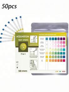 50/100 Pcs Aquarium Water Test Strips, Test PH, Alkalinity, Nitrite, Nitrate, Chlorine, Carbonate & Hardness, Suitable For Aquariums, Swimming Pools And Hot Springs - Water Test Strips - View 14