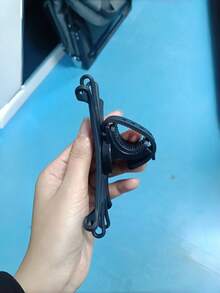 1 pieza Soporte multifuncional para teléfono de bicicleta de montaña de silicona con función de rotación de 360 grados para ciclismo al aire libre - Negro - Ver 11