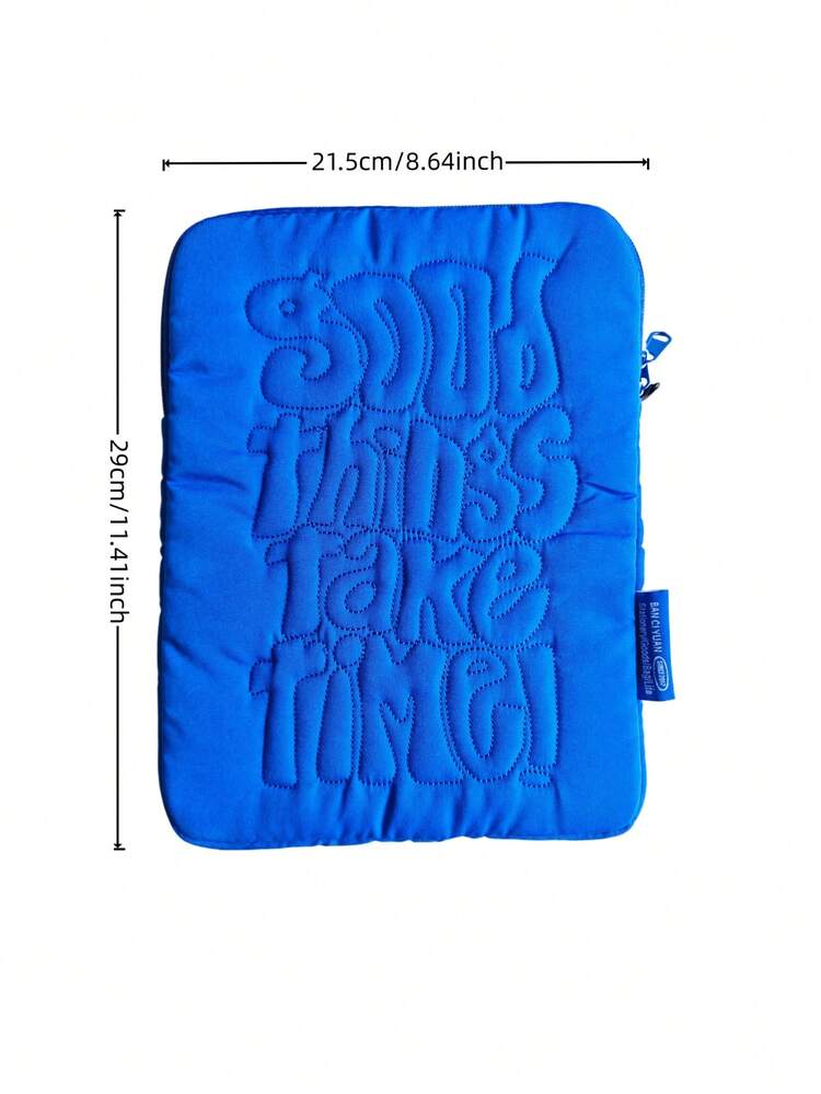 1Pc 11-Inch/13-Inch/15-Inch Black Blue Simple Laptop Storage Bag, Ipad Tablet Liner Storage Bag Anti-Fall And Shock-Absorbing, Birthday Gift, Suitable For School, Office, And Commuting Back To School - Multicolor - View 13