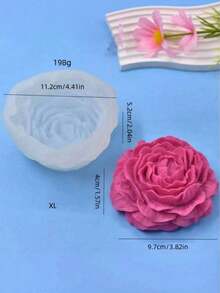Flower Shaped Molds, Set Of 4 Sizes, Non-Stick Flexible, Durable Reusable, Perfect For Baking, Cake Decorating, Chocolate Candy Making, Soap Crafting, DIY Projects, Party Favors, Wedding Treats - White - View 13
