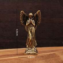 Brass Angel Statue Small Figurine House Home Office Indoor Tabletop Desktop Decoration - multicolor - View 11