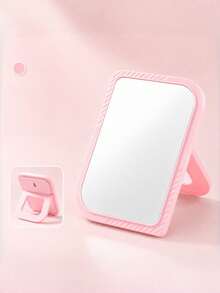 Simple Desktop Makeup Mirror, Freestanding & Wall‑Mountable Single‑Sided Vanity Mirror, High‑Definition Dressing Mirror For Student Dormitory Bedroom Tabletop Use - Multicolor - View 18