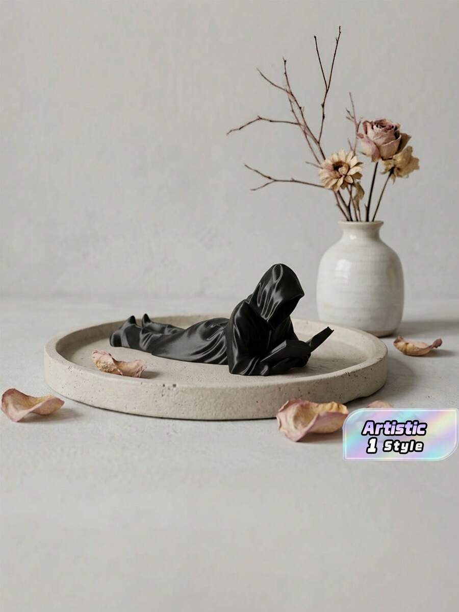 Night‑Time Book‑Reader Craft Figurine, Home & Office Desktop Decor Ornament - multicolor - View 1