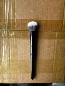 1PC Angled Concealer Brush Buildable Coverage Blending Foundation Liquid Cream Stick Makeup Tool For Flawless Finish Home Salon Professional Use - Black - View 5