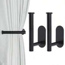 2 Pieces No-Drill Adhesive Curtain Tiebacks, Curtain Buckles, Curtain Hooks & Curtain Holdbacks For Curtains - multicolor - View 8