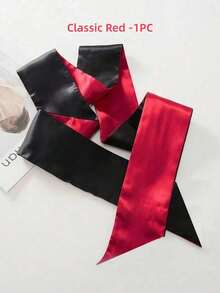 2Pcs 3Ps Soft Silky Satin Light Blocking Tie Blindfold Eye Mask For Masquerade Role Play Stage Costume Party Bachelorette Gift Accessories - Eye Mask - View 11