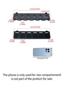 Easy‑Install Black Fishing Rod Wall Mount, High‑Density Foam Holder, Sturdy, Holds 6 Rods. Multi‑Slot Space‑Saving Storage For Various Rods, For Home Garage Outdoor, Beautify Fishing Area - Multicolor - View 3