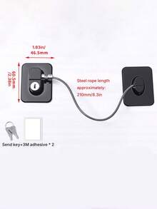 One-Piece/Two Pieces Safety Locks, Advanced Protection Locks, Multi-Functional Cabinet Door Locks, Window Locks, Refrigerator Latches, Child Safety Locks For Doors And Windows. - multicolor - View 4
