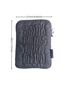 1 pieza Bolsa de almacenamiento de portátil simple de 11 pulgadas/13 pulgadas/15 pulgadas de color negro y azul, bolsa de forro para iPad y tableta anti-caídas y resistente a golpes, regalo de cumpleaños, adecuado para la escuela, la oficina y el viaje de regreso a clases - Multicolor - Ver 18