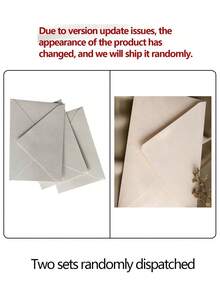 100 Pack Linen Textured Paper Envelopes, Without Paint‑Seal, For Invitations, Greeting Cards, Weddings & Daily Office Use - Beige - View 7