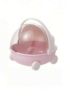 1 Pc Portable Round Cradle With Safety Buckle, Durable Carrying Case For Dolls & Action Figures, 2 Colors (Pink/Blue), Ideal For Travel Storage, Home Display, Gift Box For Birthday & Valentine's Day - color - View 16