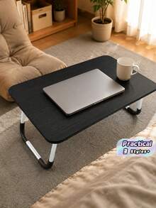 Foldable Laptop Desk For Bed, Study Work Table For Bedroom & Balcony - Multicolor - View 1