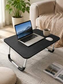 Foldable Laptop Desk For Bed, Study Work Table For Bedroom & Balcony - Multicolor - View 2