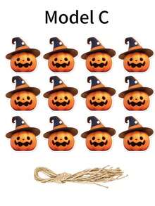 Halloween Hanging Decorations For Holiday Parties, Pumpkin And Ghost Tags, Atmosphere Accessories - Halloween pendant - View 15