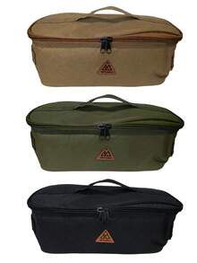 Portable Outdoor Camping Storage Bag, Multi-Functional Large Capacity Utensil Organizer Case With Double Zipper, Wear Resistant Carry Tote For Camping Cutlery, Cookware, Travel Gear Accessories - multicolor - View 11