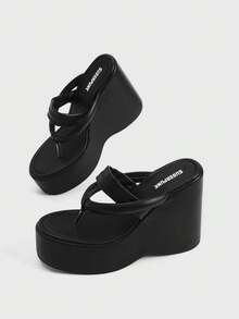 Sugerpunk Women Platforms & Wedge Sandals - Black - View 5