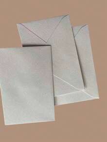 100 Pack Linen Textured Paper Envelopes, Without Paint‑Seal, For Invitations, Greeting Cards, Weddings & Daily Office Use - Beige - View 4