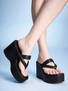 Sugerpunk Women Platforms & Wedge Sandals - Black - View 4