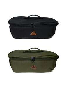 Portable Outdoor Camping Storage Bag, Multi-Functional Large Capacity Utensil Organizer Case With Double Zipper, Wear Resistant Carry Tote For Camping Cutlery, Cookware, Travel Gear Accessories - multicolor - View 9