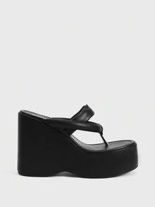 Sugerpunk Women Platforms & Wedge Sandals - Black - View 1