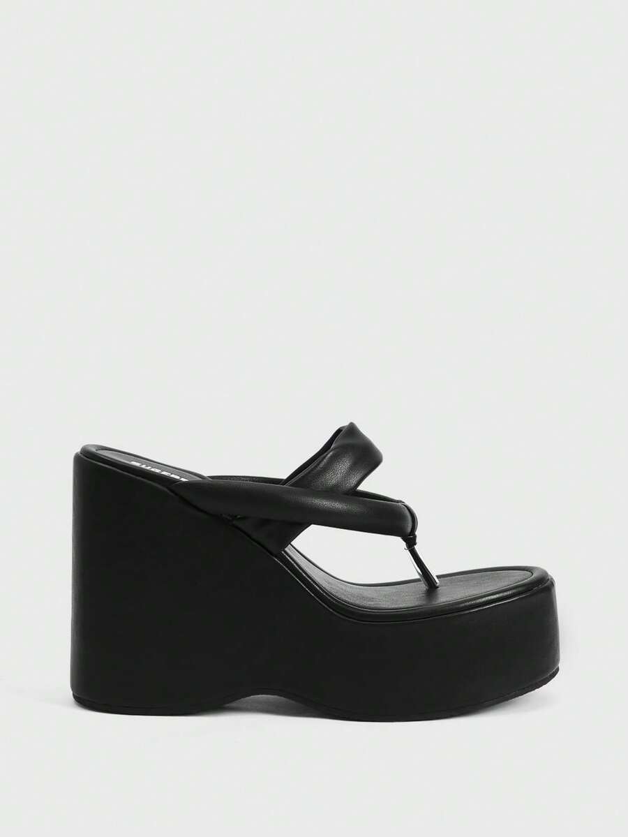 Sugerpunk Women Platforms & Wedge Sandals - Black - View 1