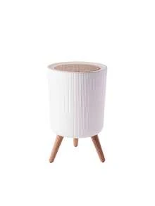 1Pc Light Luxury Sealed Lidded Trash Can, Tall Pedal Press Type Large Household Storage Bin With High Appearance For Living Room And Kitchen - View 7